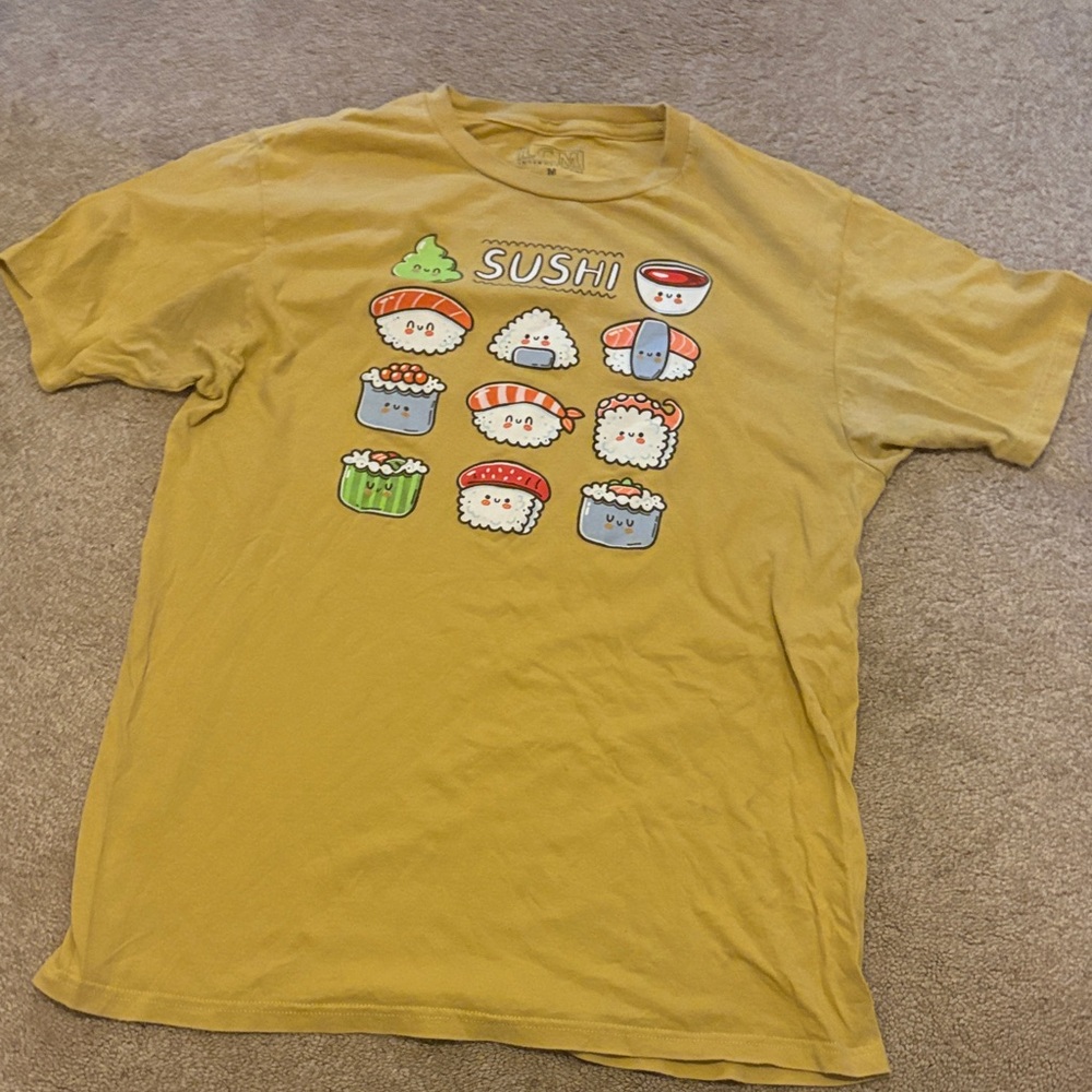 Mustard Yellow Sushi Graphic Tee